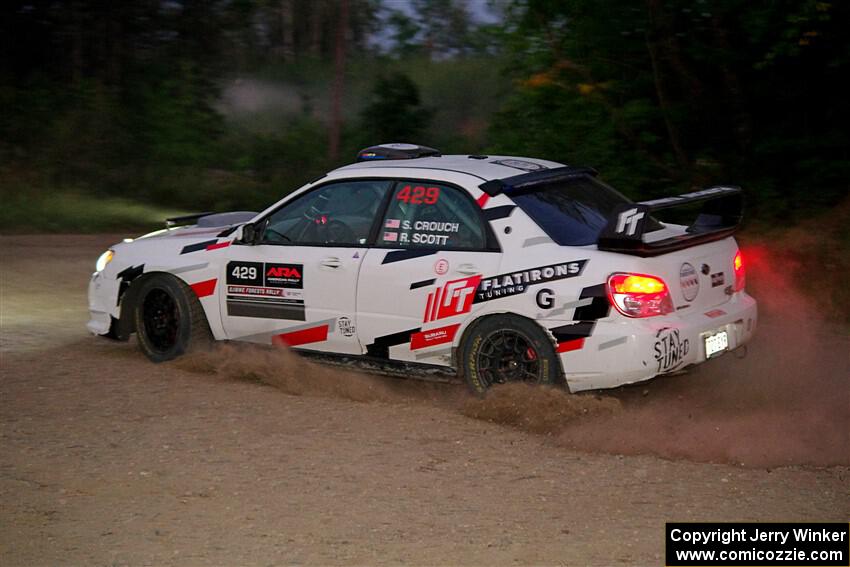 Scott Crouch / Ryan Scott Subaru WRX on SS9, Steamboat II.