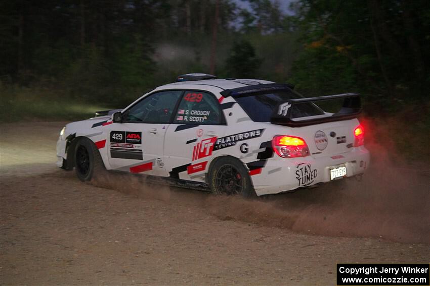 Scott Crouch / Ryan Scott Subaru WRX on SS9, Steamboat II.