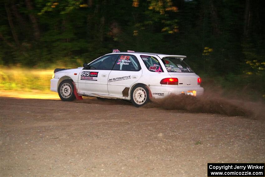 Aidan Hicks / John Hicks Subaru Impreza Wagon on SS9, Steamboat II.