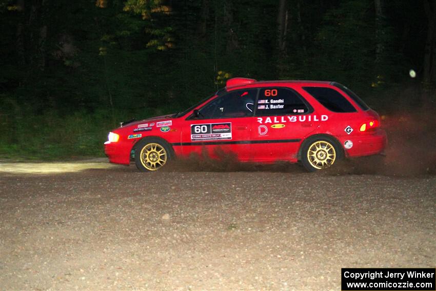 Krishna Gandhi / Jake Baxter Subaru Impreza Wagon on SS9, Steamboat II.