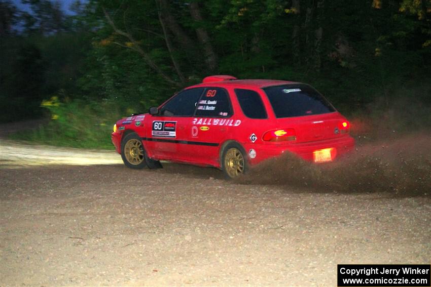 Krishna Gandhi / Jake Baxter Subaru Impreza Wagon on SS9, Steamboat II.