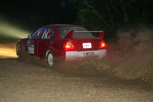 Tyler Witte / Cindi Carlson Mitsubishi Lancer Evo IV on SS9, Steamboat II.