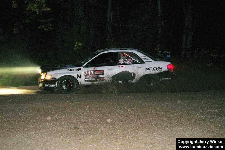 Peter Farrow / Ian Nelson Subaru WRX on SS9, Steamboat II.