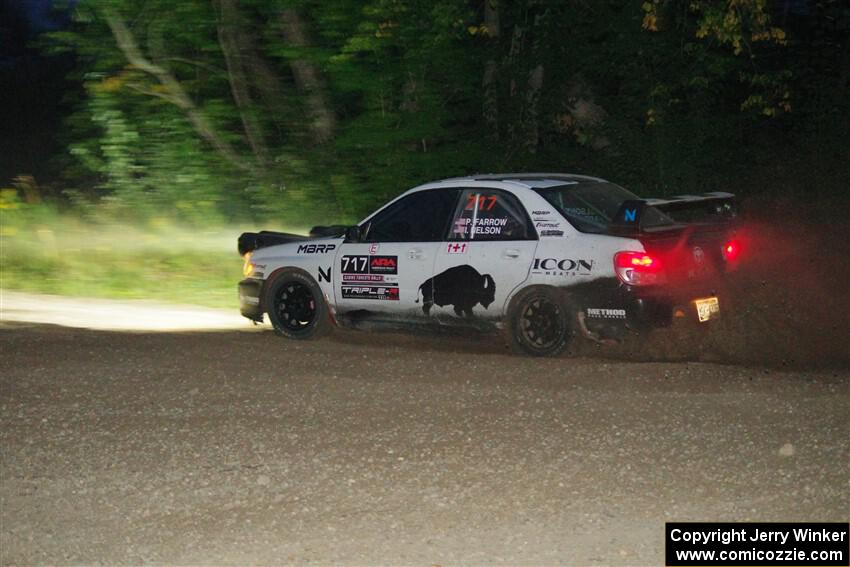 Peter Farrow / Ian Nelson Subaru WRX on SS9, Steamboat II.