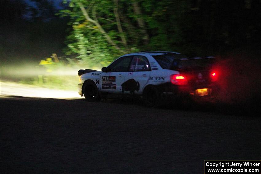 Peter Farrow / Ian Nelson Subaru WRX on SS9, Steamboat II.