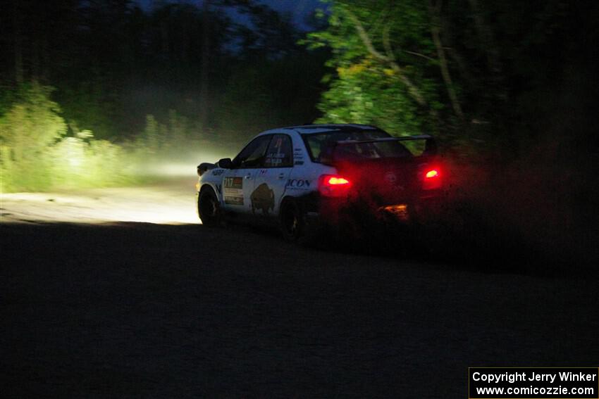 Peter Farrow / Ian Nelson Subaru WRX on SS9, Steamboat II.