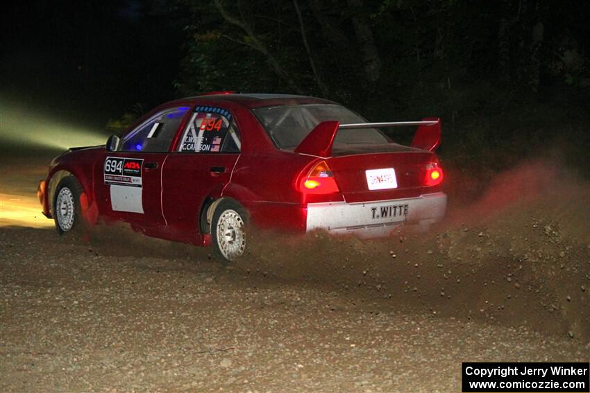 Tyler Witte / Cindi Carlson Mitsubishi Lancer Evo IV on SS9, Steamboat II.