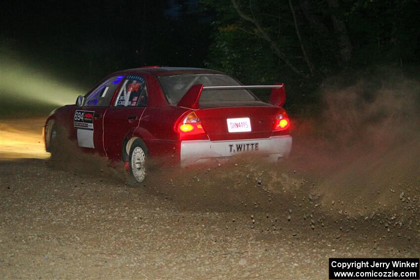 Tyler Witte / Cindi Carlson Mitsubishi Lancer Evo IV on SS9, Steamboat II.