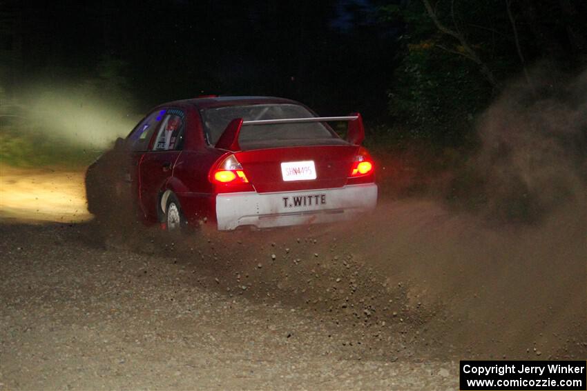 Tyler Witte / Cindi Carlson Mitsubishi Lancer Evo IV on SS9, Steamboat II.