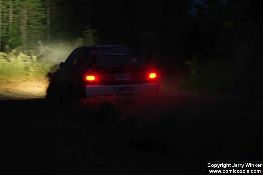 Tyler Witte / Cindi Carlson Mitsubishi Lancer Evo IV on SS9, Steamboat II.