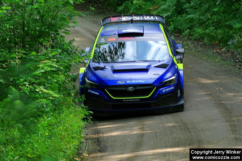 Travis Pastrana / Rhianon Gelsomino Subaru WRX ARA24 on SS10, Otterkill I.