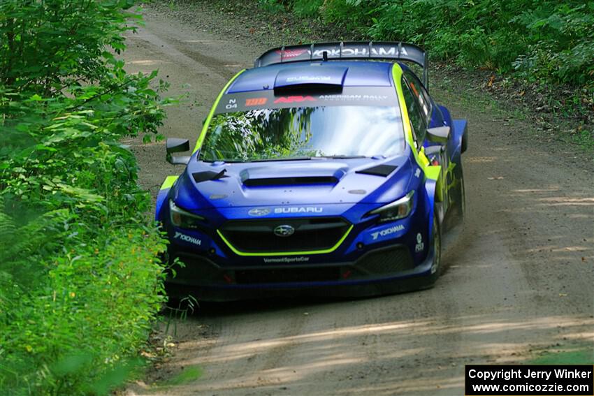 Travis Pastrana / Rhianon Gelsomino Subaru WRX ARA24 on SS10, Otterkill I.