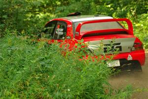 George Plsek / Danny Persein Mitsubishi Lancer WRC on SS10, Otterkill I.