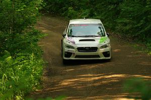 Jamey Randall / Andrew Rausch Subaru WRX on SS10, Otterkill I.