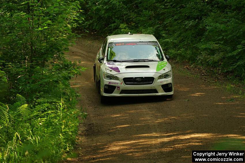 Jamey Randall / Andrew Rausch Subaru WRX on SS10, Otterkill I.