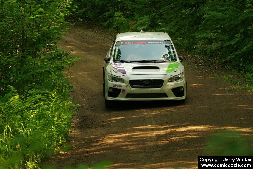 Jamey Randall / Andrew Rausch Subaru WRX on SS10, Otterkill I.