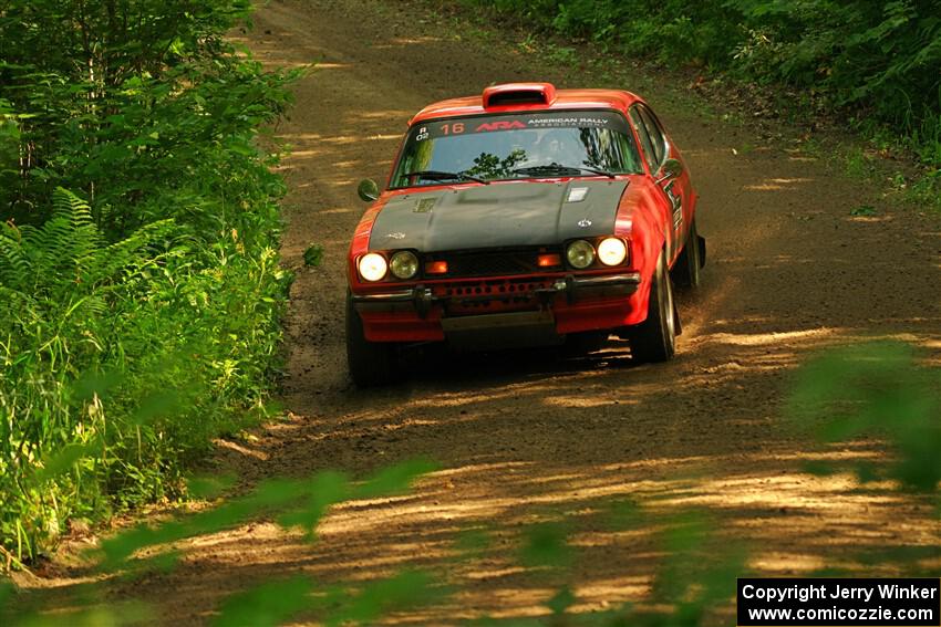 Mike Hurst / Randall Short Ford Capri on SS10, Otterkill I.