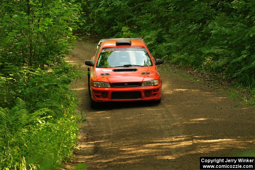 Travis Mattonen / Anikka Nykanen Subaru Impreza on SS10, Otterkill I.