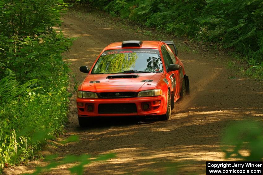 Travis Mattonen / Anikka Nykanen Subaru Impreza on SS10, Otterkill I.