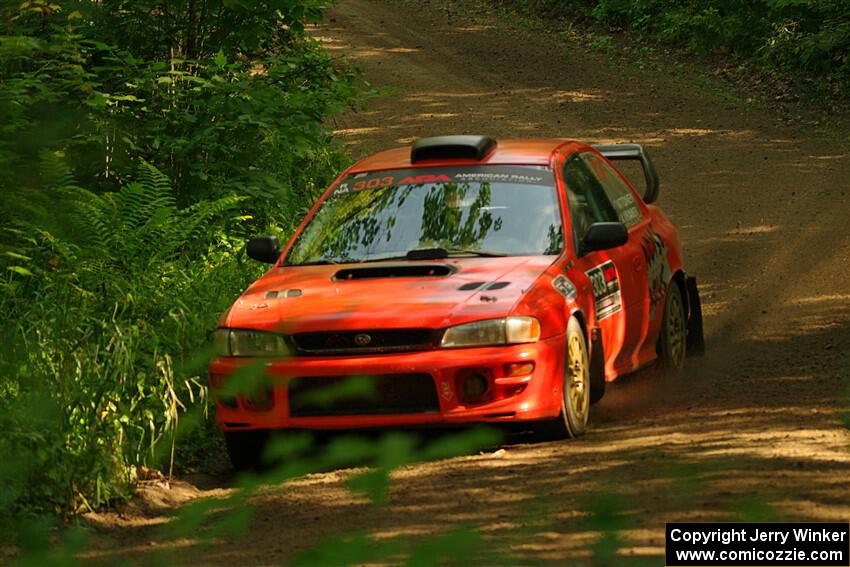 Travis Mattonen / Anikka Nykanen Subaru Impreza on SS10, Otterkill I.