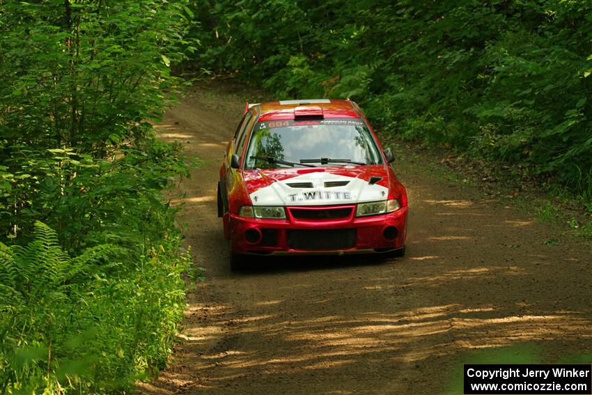 Tyler Witte / Cindi Carlson Mitsubishi Lancer Evo IV on SS10, Otterkill I.