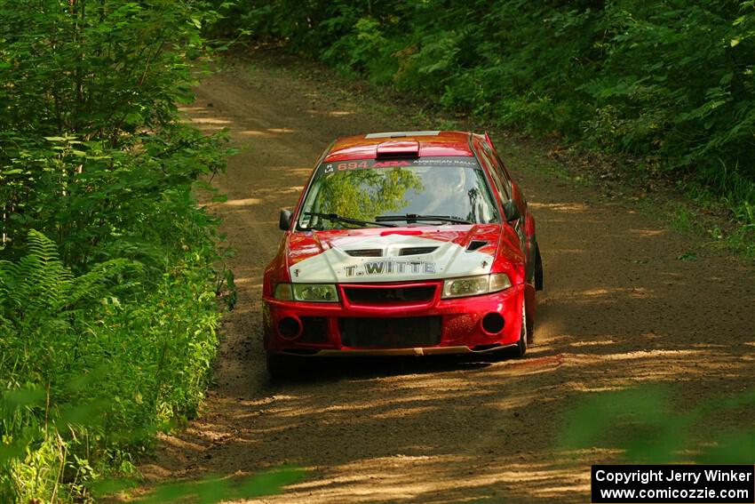 Tyler Witte / Cindi Carlson Mitsubishi Lancer Evo IV on SS10, Otterkill I.