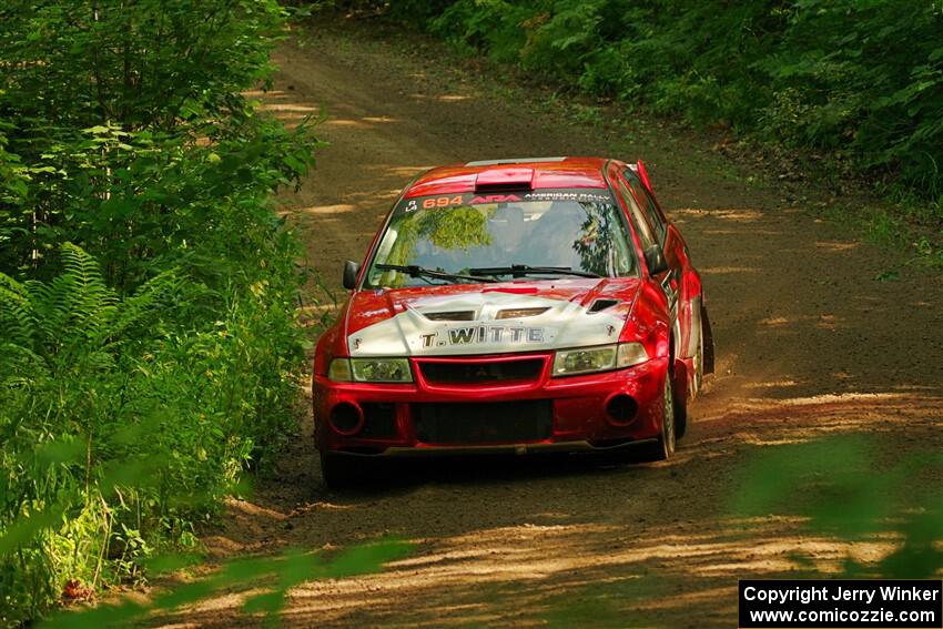 Tyler Witte / Cindi Carlson Mitsubishi Lancer Evo IV on SS10, Otterkill I.