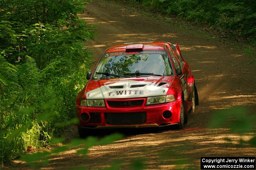 Tyler Witte / Cindi Carlson Mitsubishi Lancer Evo IV on SS10, Otterkill I.