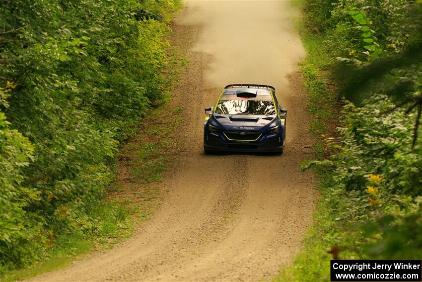 Travis Pastrana / Rhianon Gelsomino Subaru WRX ARA24 on SS13, Anchor-Mattson I.