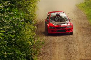 George Plsek / Danny Persein Mitsubishi Lancer WRC on SS13, Anchor-Mattson I.