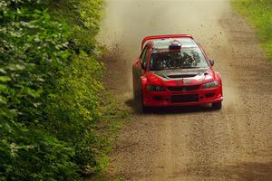 George Plsek / Danny Persein Mitsubishi Lancer WRC on SS13, Anchor-Mattson I.