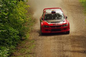 George Plsek / Danny Persein Mitsubishi Lancer WRC on SS13, Anchor-Mattson I.