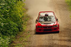 George Plsek / Danny Persein Mitsubishi Lancer WRC on SS13, Anchor-Mattson I.