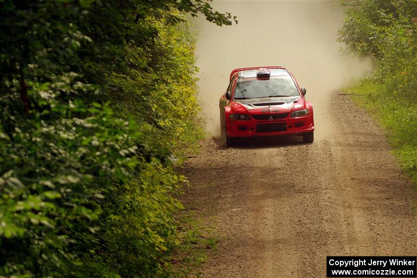 George Plsek / Danny Persein Mitsubishi Lancer WRC on SS13, Anchor-Mattson I.