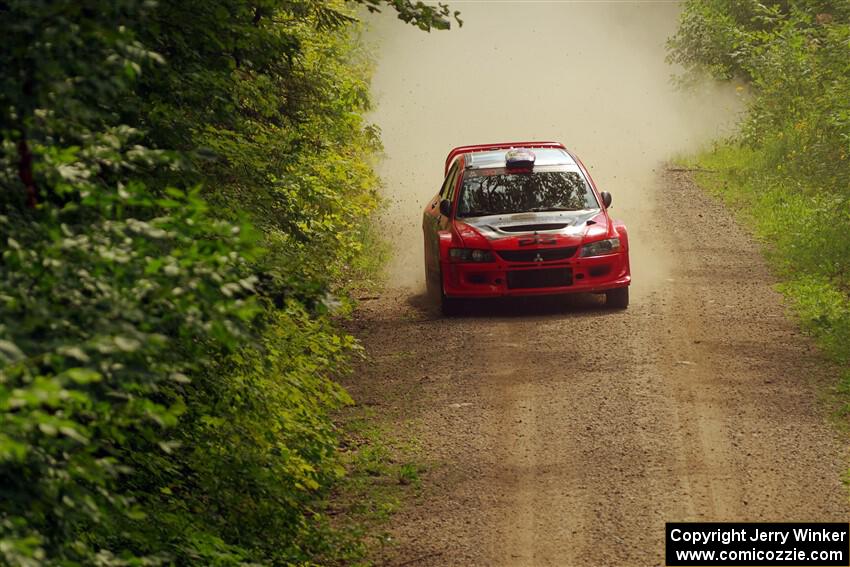 George Plsek / Danny Persein Mitsubishi Lancer WRC on SS13, Anchor-Mattson I.