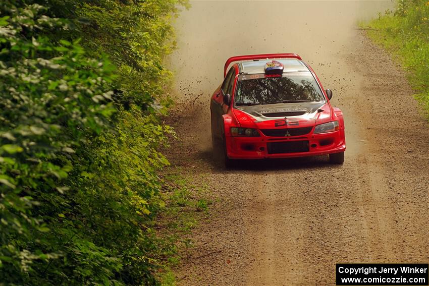 George Plsek / Danny Persein Mitsubishi Lancer WRC on SS13, Anchor-Mattson I.