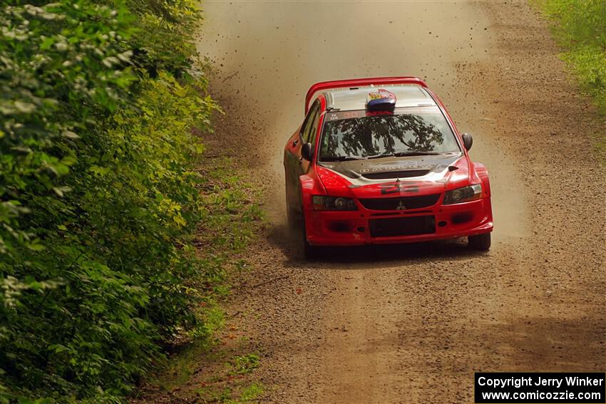 George Plsek / Danny Persein Mitsubishi Lancer WRC on SS13, Anchor-Mattson I.