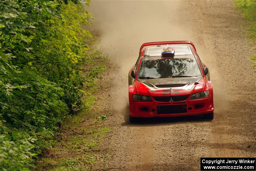 George Plsek / Danny Persein Mitsubishi Lancer WRC on SS13, Anchor-Mattson I.