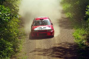 Tyler Witte / Cindi Carlson Mitsubishi Lancer Evo IV on SS13, Anchor-Mattson I.