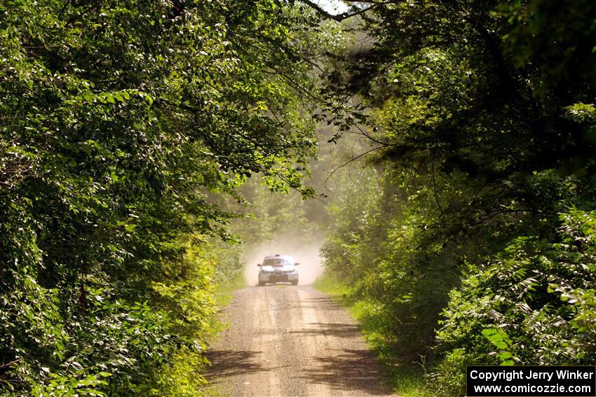 Jason Cook / Maggie Tu Subaru WRX on SS13, Anchor-Mattson I.