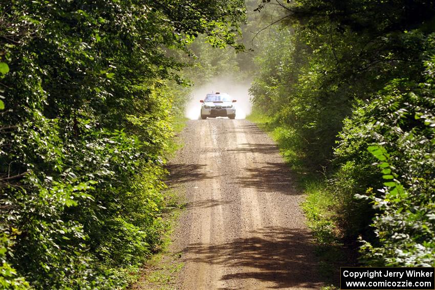 Jason Cook / Maggie Tu Subaru WRX on SS13, Anchor-Mattson I.