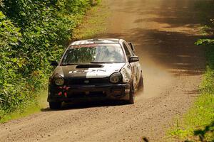 Peter Farrow / Ian Nelson Subaru WRX on SS13, Anchor-Mattson I.