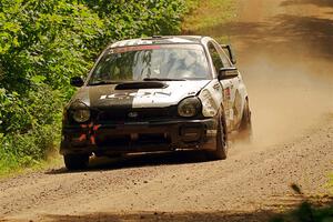 Peter Farrow / Ian Nelson Subaru WRX on SS13, Anchor-Mattson I.