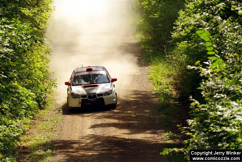 Jason Cook / Maggie Tu Subaru WRX on SS13, Anchor-Mattson I.