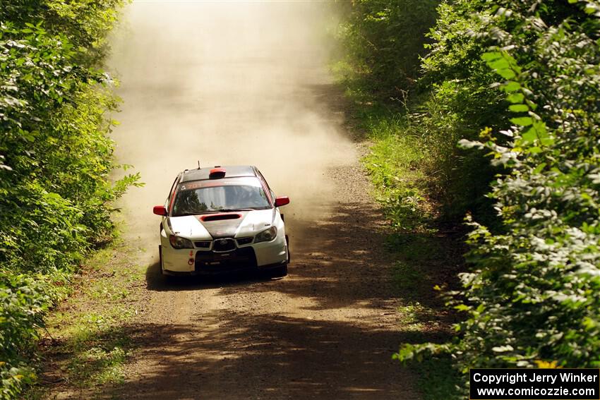 Jason Cook / Maggie Tu Subaru WRX on SS13, Anchor-Mattson I.