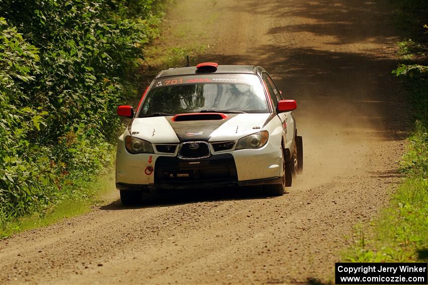 Jason Cook / Maggie Tu Subaru WRX on SS13, Anchor-Mattson I.