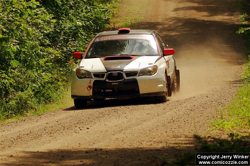 Jason Cook / Maggie Tu Subaru WRX on SS13, Anchor-Mattson I.