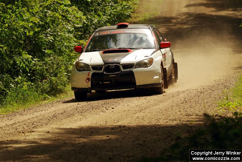 Jason Cook / Maggie Tu Subaru WRX on SS13, Anchor-Mattson I.