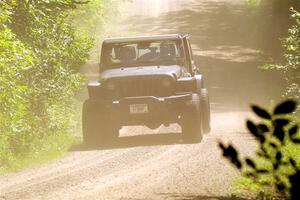 A Jeep Wrangler sweeps SS13, Anchor-Mattson I.