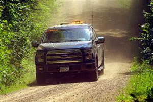 A Ford F-150 pickup sweeps SS13, Anchor-Mattson I.